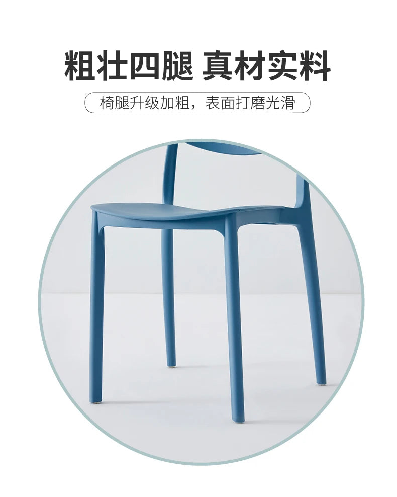 Kitchen Plastic Dining Chairs Nordic Modern European Home Dining Chairs Ultralight Trendy Sillas Comedor Garden Furniture Sets