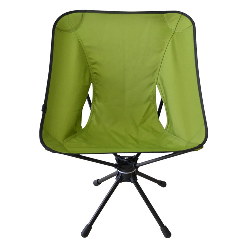 Outdoor Folding Chairs Rotatable Swivel Chair for Camping Lightweight Beach Fishing Chairs with Carry Bag for Picnic Hiking