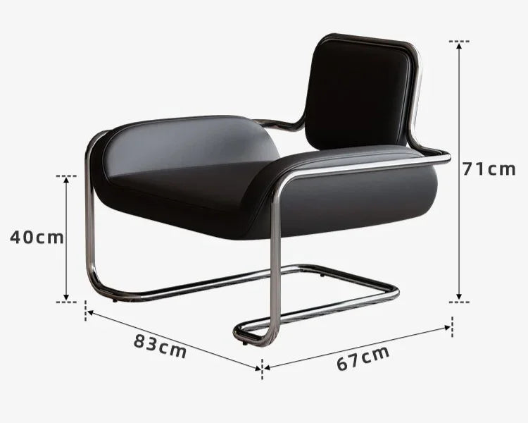 Nordic Living Room Chairs Metal Armchair Design Single Person Chairs with Backrest Luxury Comfortable Chair Modern Furniture