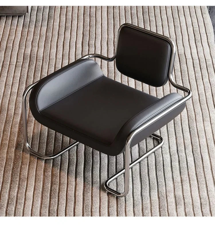 Nordic Living Room Chairs Metal Armchair Design Single Person Chairs with Backrest Luxury Comfortable Chair Modern Furniture