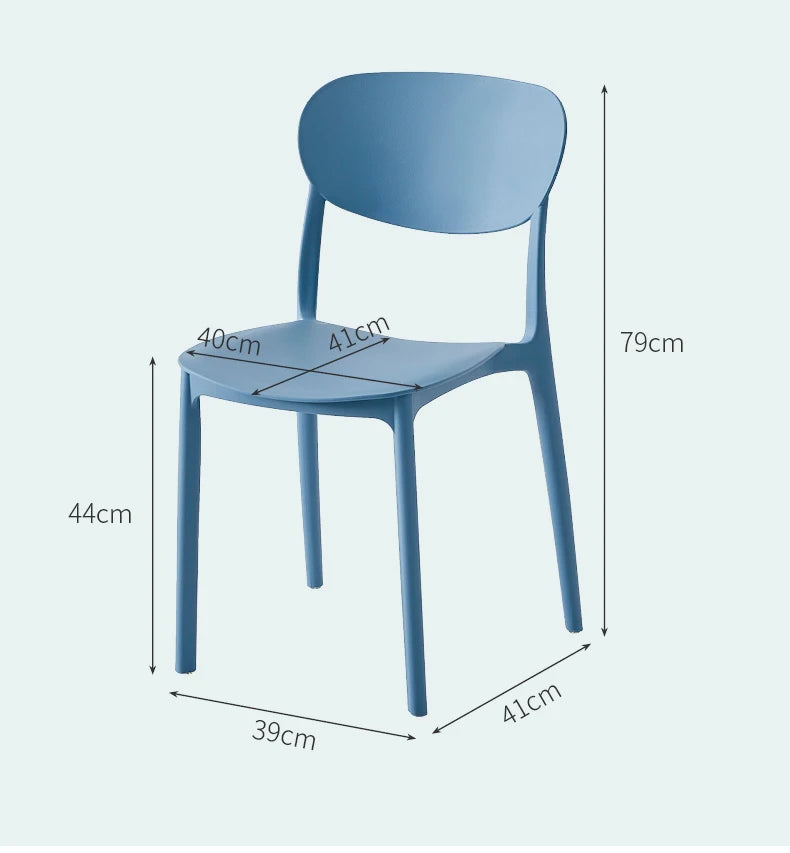 Kitchen Plastic Dining Chairs Nordic Modern European Home Dining Chairs Ultralight Trendy Sillas Comedor Garden Furniture Sets