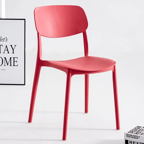 Kitchen Plastic Dining Chairs Nordic Modern European Home Dining Chairs Ultralight Trendy Sillas Comedor Garden Furniture Sets