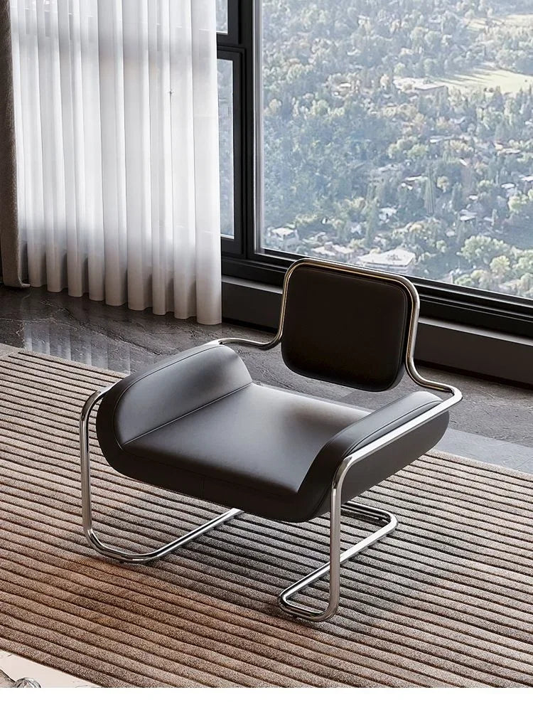 Nordic Living Room Chairs Metal Armchair Design Single Person Chairs with Backrest Luxury Comfortable Chair Modern Furniture