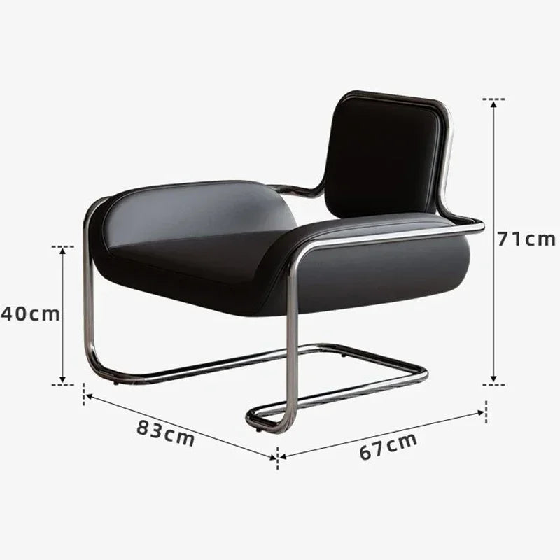 Nordic Living Room Chairs Metal Armchair Design Single Person Chairs with Backrest Luxury Comfortable Chair Modern Furniture