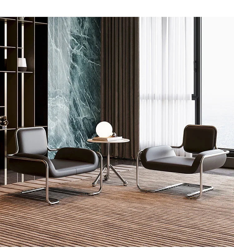 Nordic Living Room Chairs Metal Armchair Design Single Person Chairs with Backrest Luxury Comfortable Chair Modern Furniture